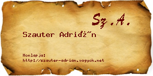 Szauter Adrián névjegykártya