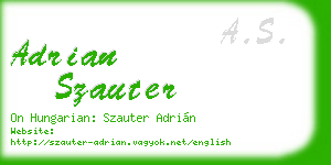 adrian szauter business card